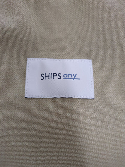 SHIPS any:リネンライクガウンコート