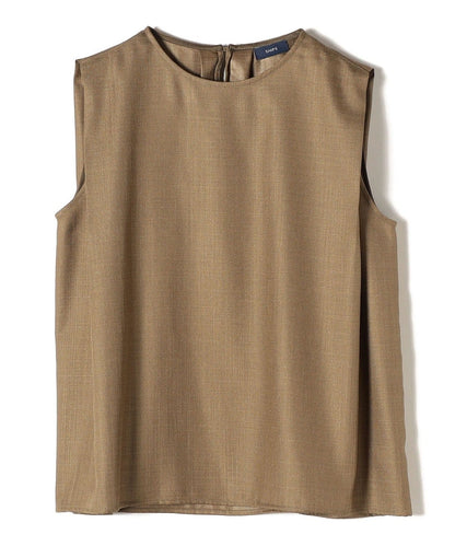 リネンライクスラブノースリーブプルオーバー