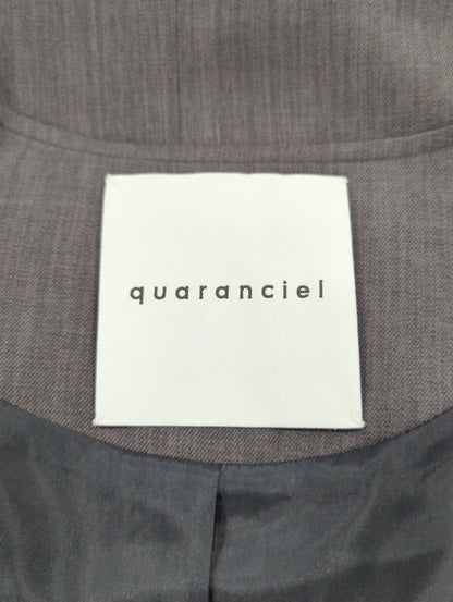 quaranciel:〈洗濯機可能〉ウーステッド フレンチスリーブ Vネック ベスト ジレ