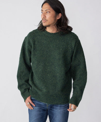 SHIPS:〈シェットランドタイプ〉ウール シャギードッグ ニット (セーター) 23FW