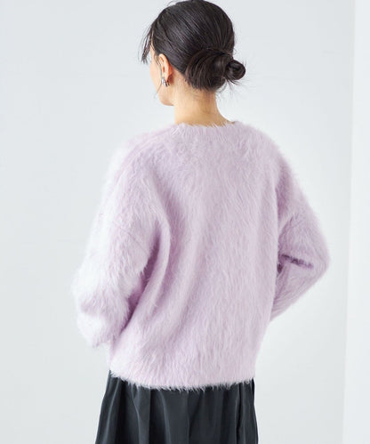 〈手洗い可能〉シャギー クルーネック プルオーバー