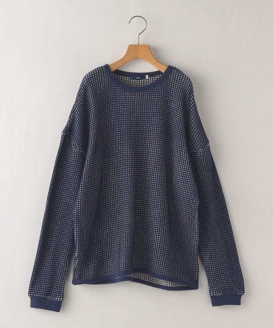 SHIPS KIDS:145〜160cm / ポコポコ ワッフル 長袖 カットソー