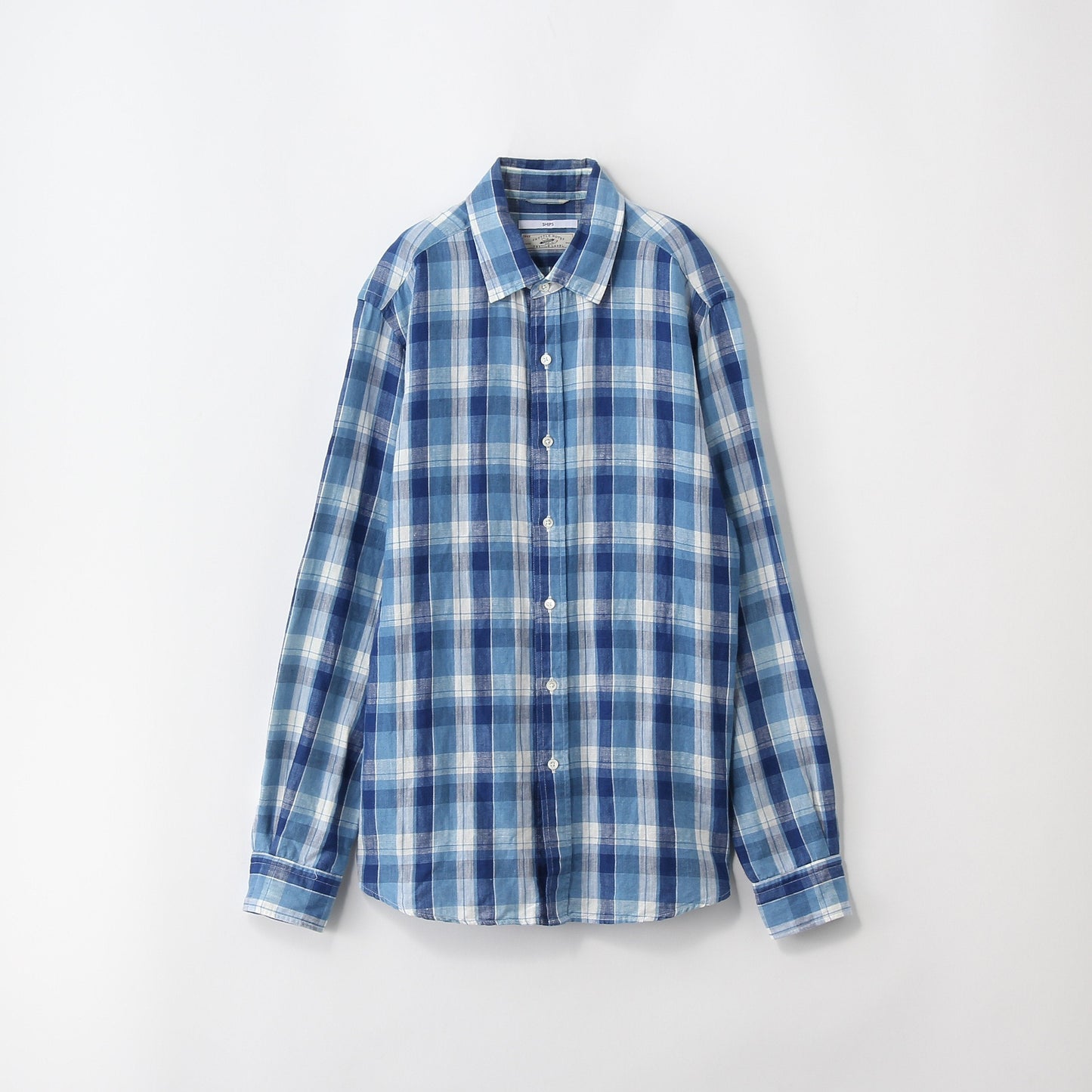 SHIPS:NARROW C/R INDIGO L/S