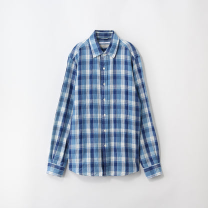 SHIPS:NARROW C/R INDIGO L/S