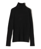 SHIPS Primary Navy Label:シルクカシミヤタートルネック