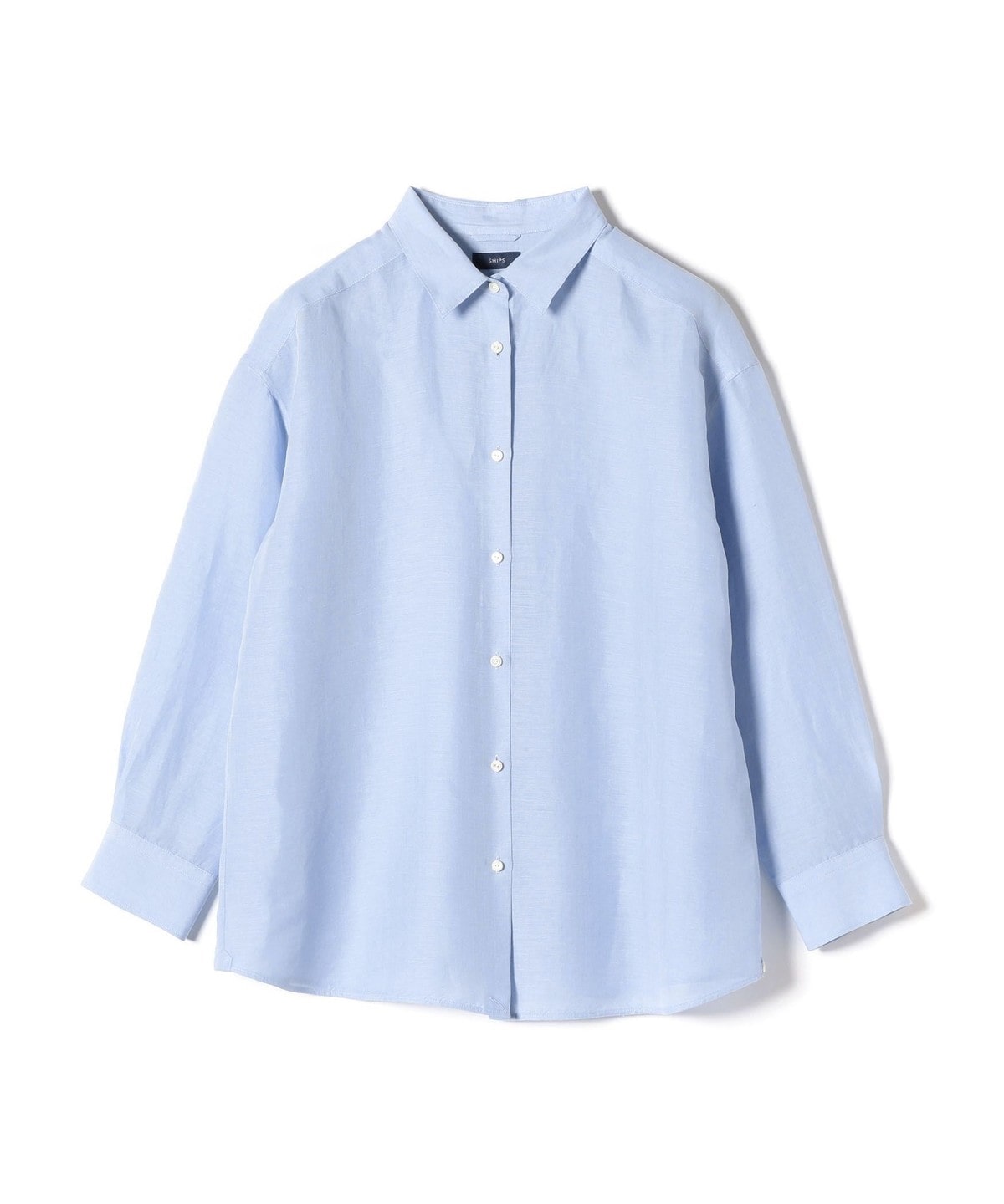 〈手洗い可能〉サフィランリネンビッグシャツ