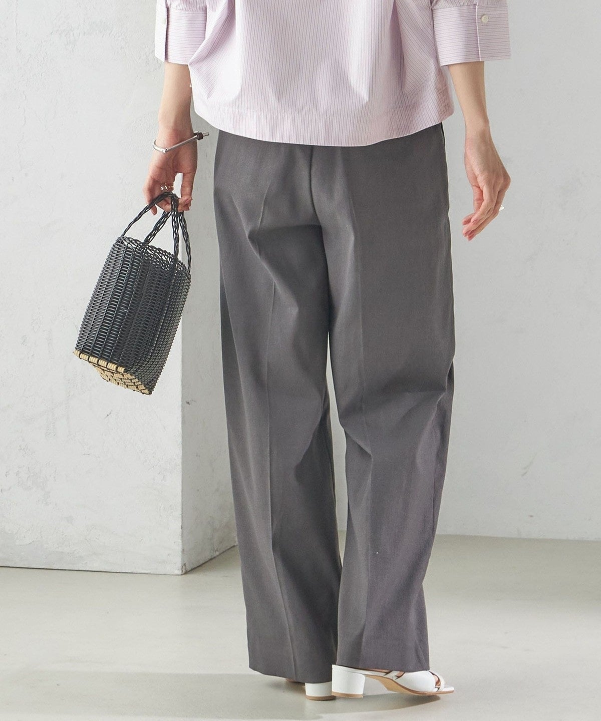 〈手洗い可能 〉ドライオックス フロント タック ストレート パンツ 25SS