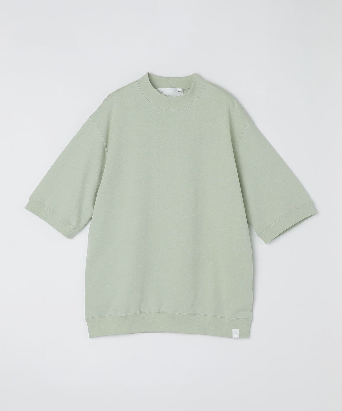 【SHIPS別注】THYARD: スーピマコットン インレー モックネック Tシャツ