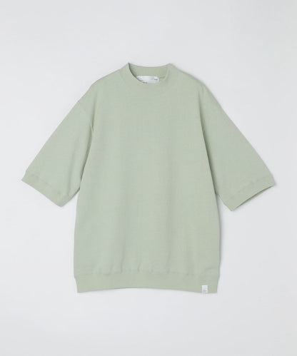 【SHIPS別注】THYARD: スーピマコットン インレー モックネック Tシャツ
