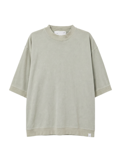 【SHIPS別注】THYARD: スーピマコットン インレー モックネック Tシャツ
