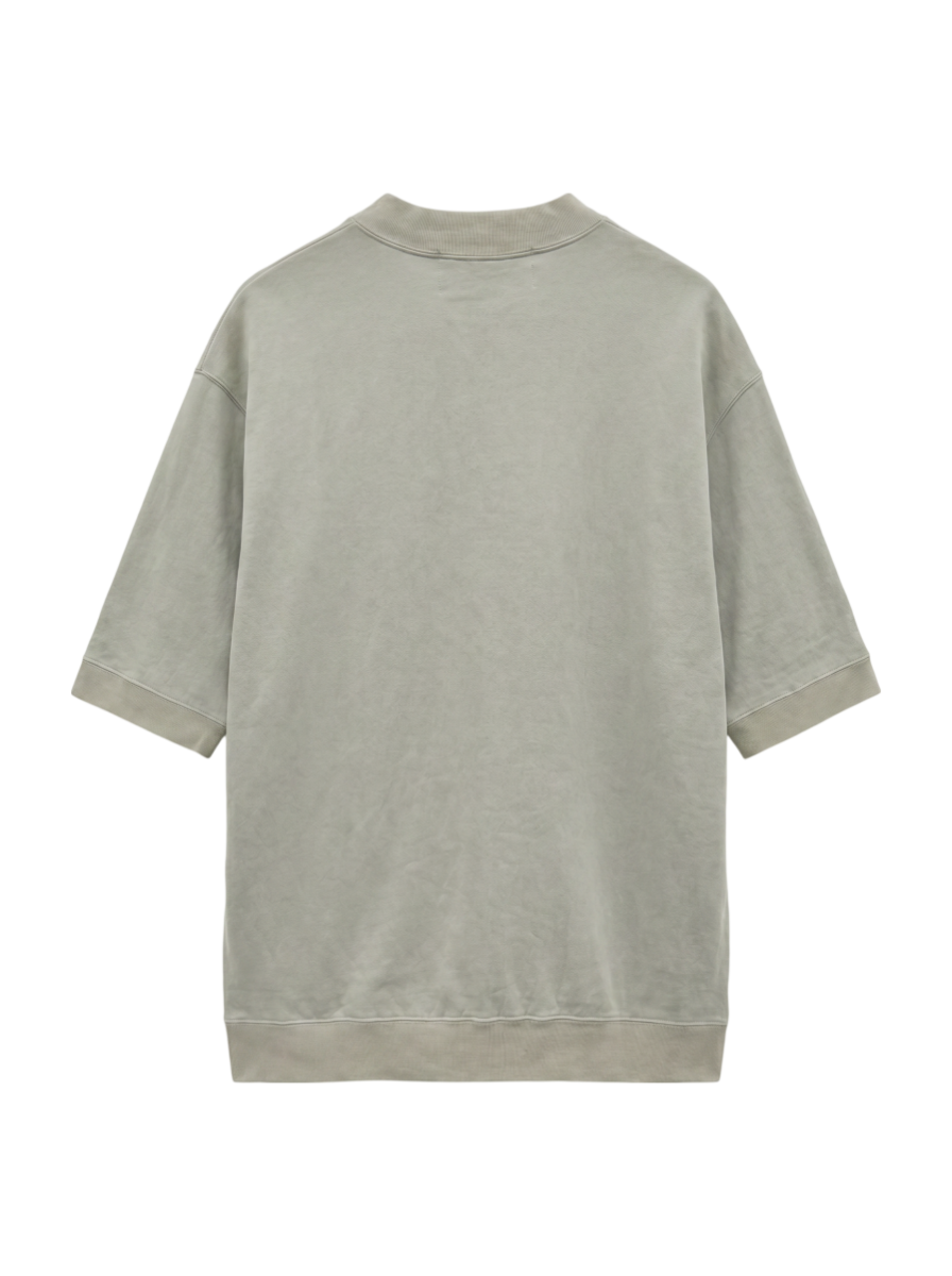 【SHIPS別注】THYARD: スーピマコットン インレー モックネック Tシャツ