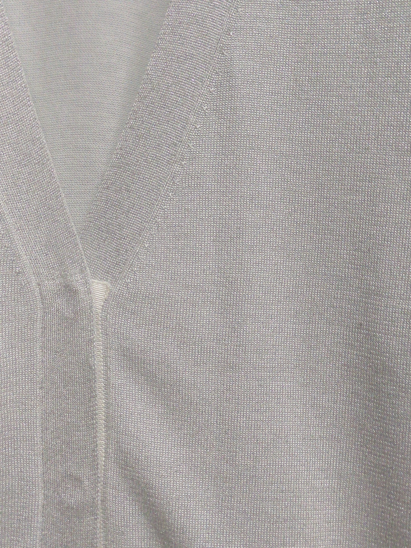 SHIPS Primary Navy Label:〈手洗い可能〉ラメ ニット Vネック カーディガン