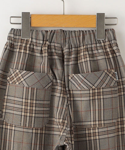 SHIPS KIDS:100〜130cm / グレンチェック シェフズ パンツ