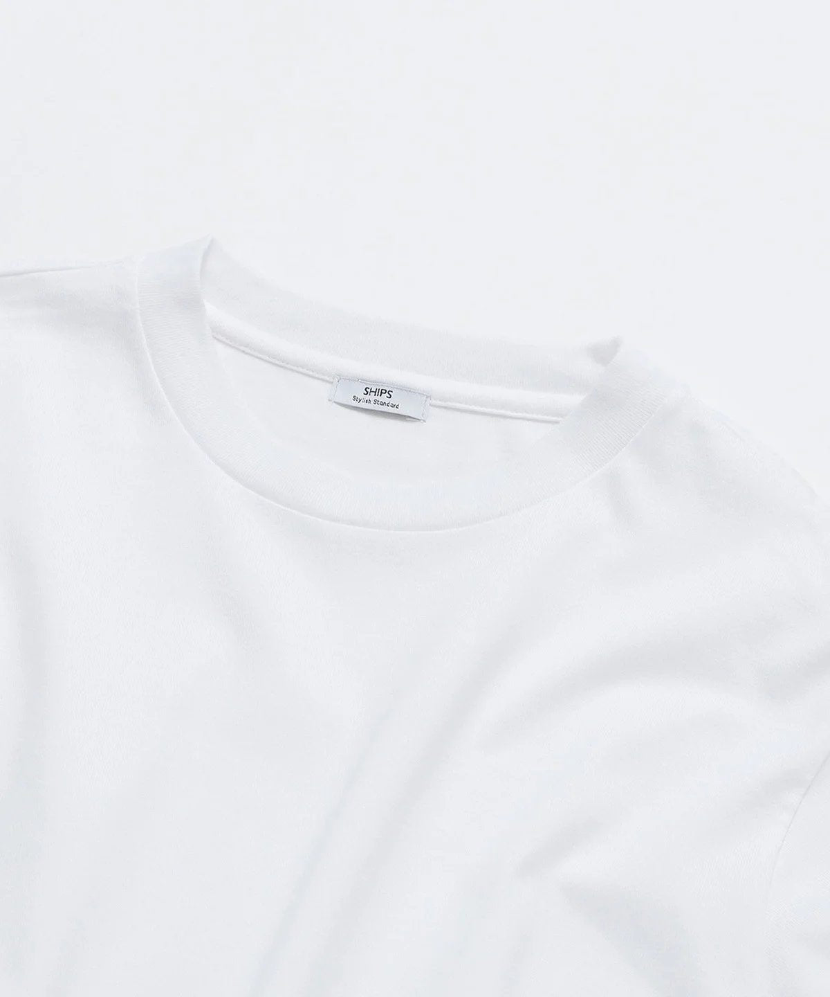 SHIPS: 抗菌・防臭 NANO-FINE(R) ハイゲージ クルーネック Tシャツ (ロンT)