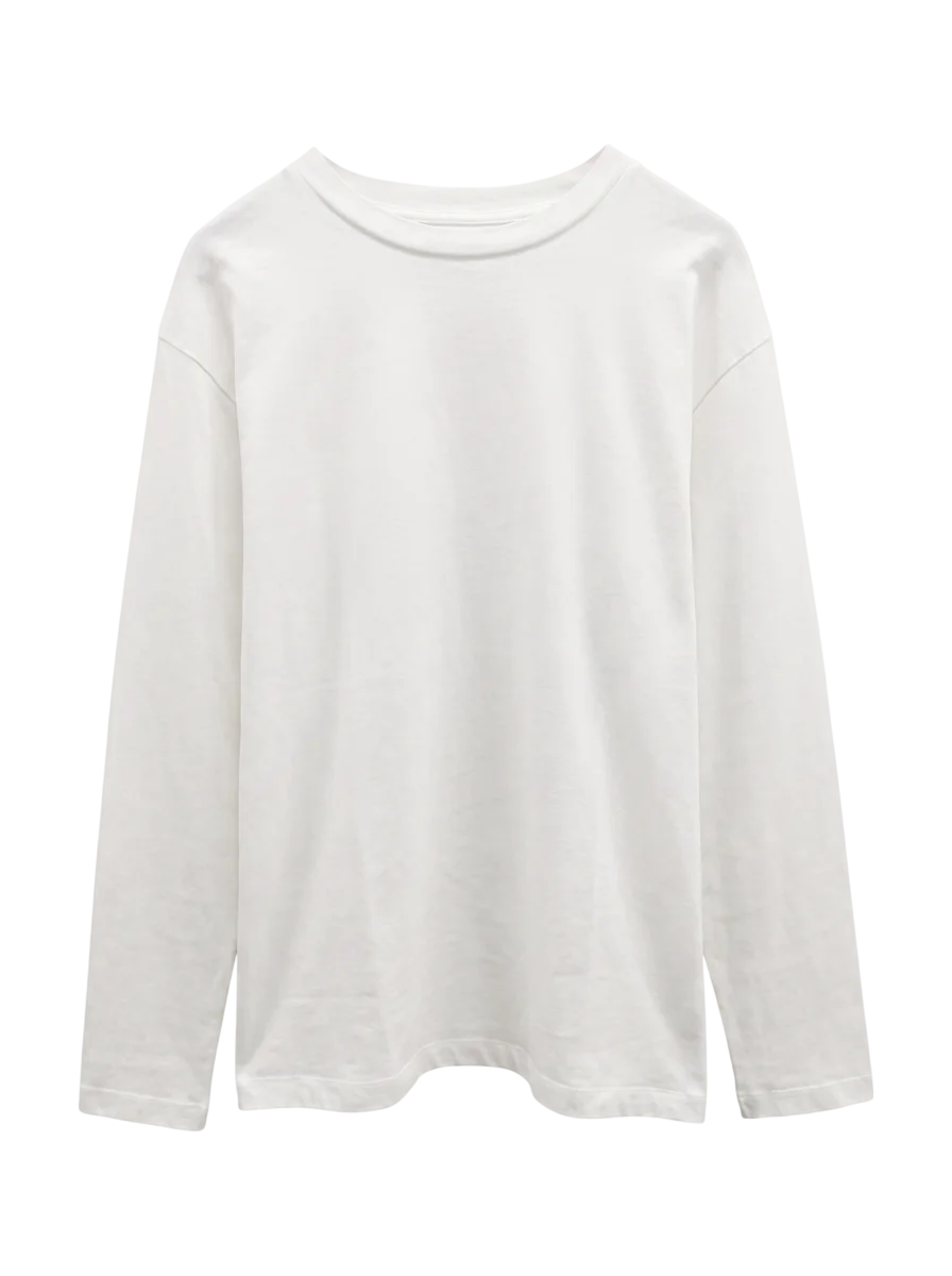 SHIPS: 抗菌・防臭 NANO-FINE(R) ハイゲージ クルーネック Tシャツ (ロンT)