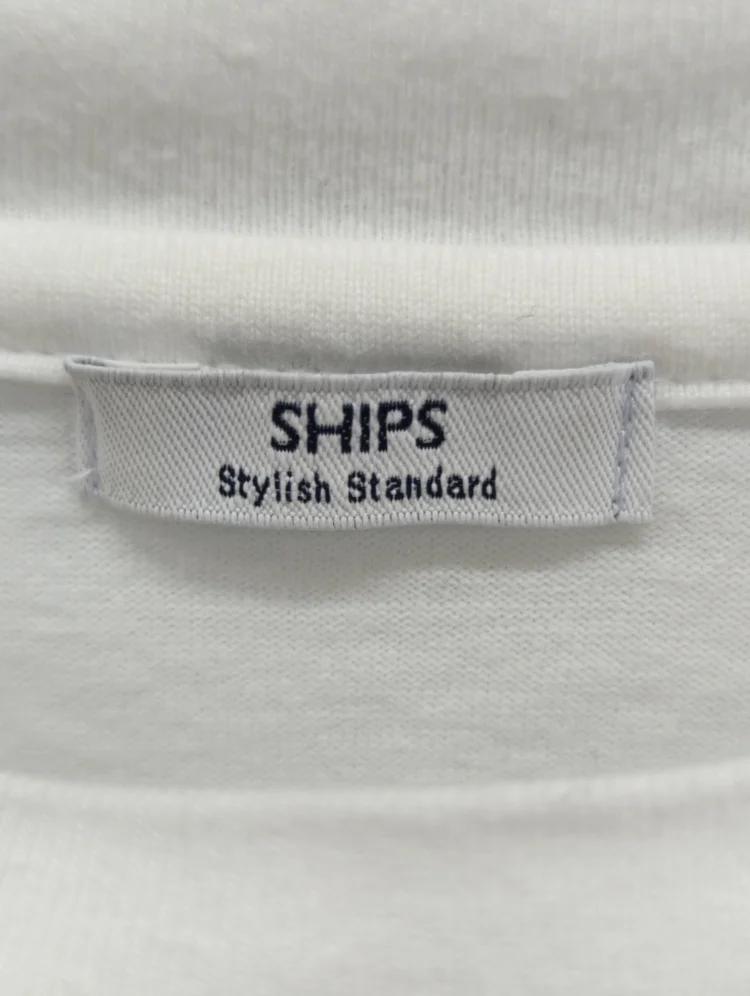SHIPS: 抗菌・防臭 NANO-FINE(R) ハイゲージ クルーネック Tシャツ (ロンT)