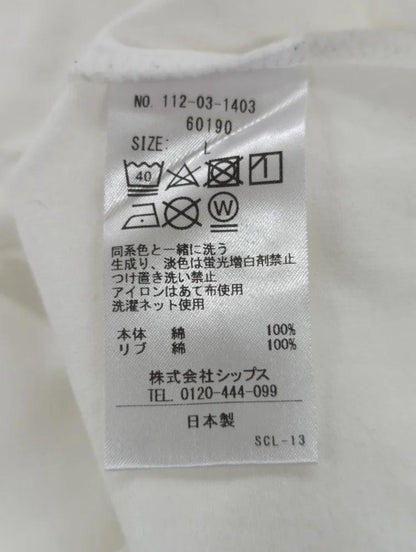 SHIPS: 抗菌・防臭 NANO-FINE(R) ハイゲージ クルーネック Tシャツ (ロンT)