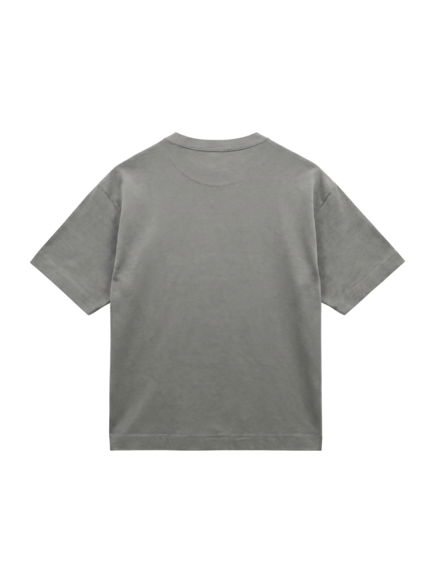 SHIPS: クルーネック ハイゲージ ダンボールニットTシャツ ライト