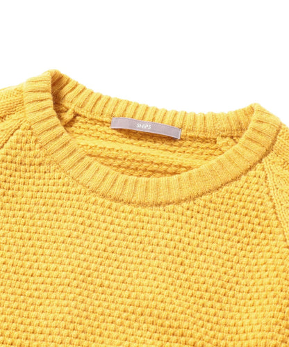 SU: ケーブル/MOSS STITCH クルーネック ニット