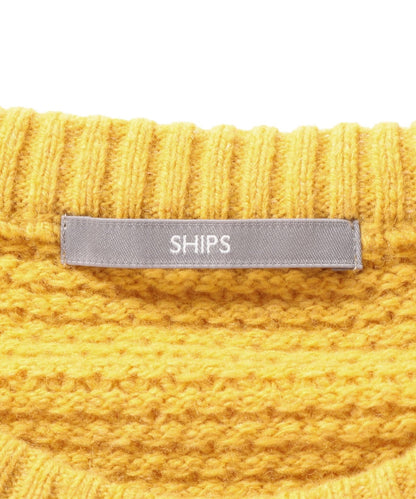 SU: ケーブル/MOSS STITCH クルーネック ニット