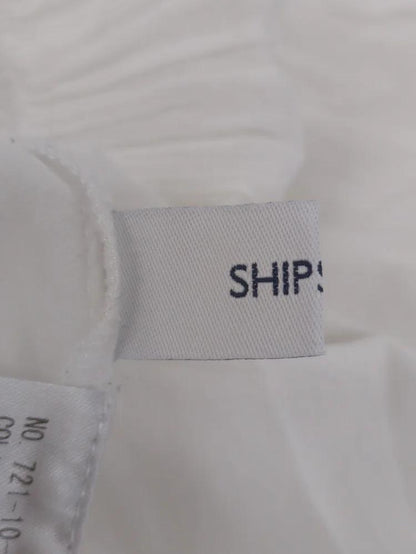 SHIPS any:〈洗濯機可能〉フラワー モチーフ ペプラム ギャザー シャツ ブラウス