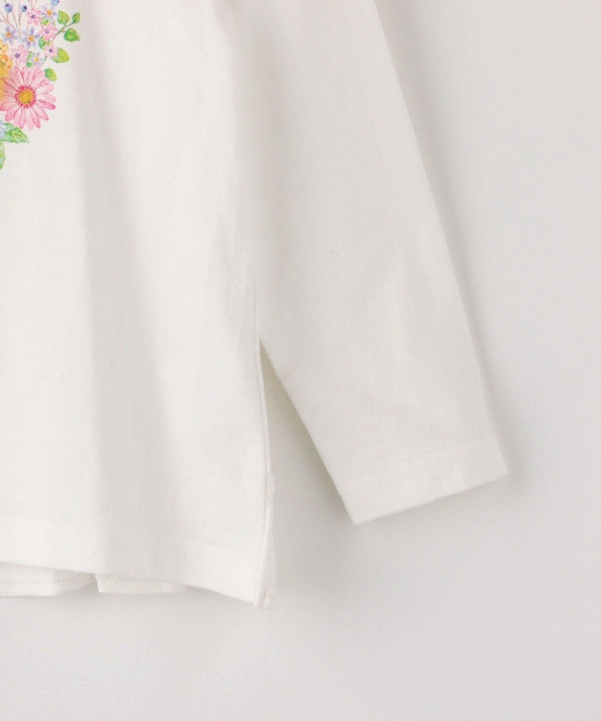 SHIPS KIDS:フラワー フリル 長袖 TEE(100〜130cm)