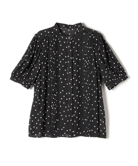 〈手洗い可能〉 ドライ 割繊 ピンタック ブラウス