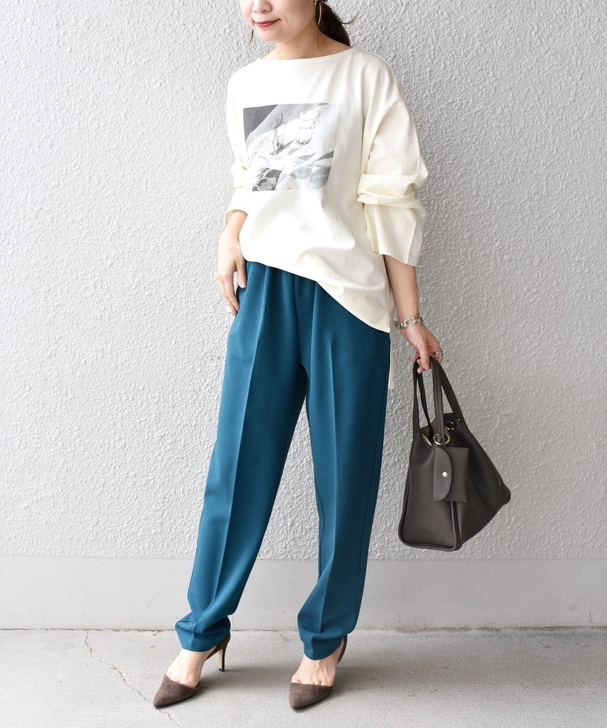 【WEB限定】スリットスリーブボートネックフォトTEE