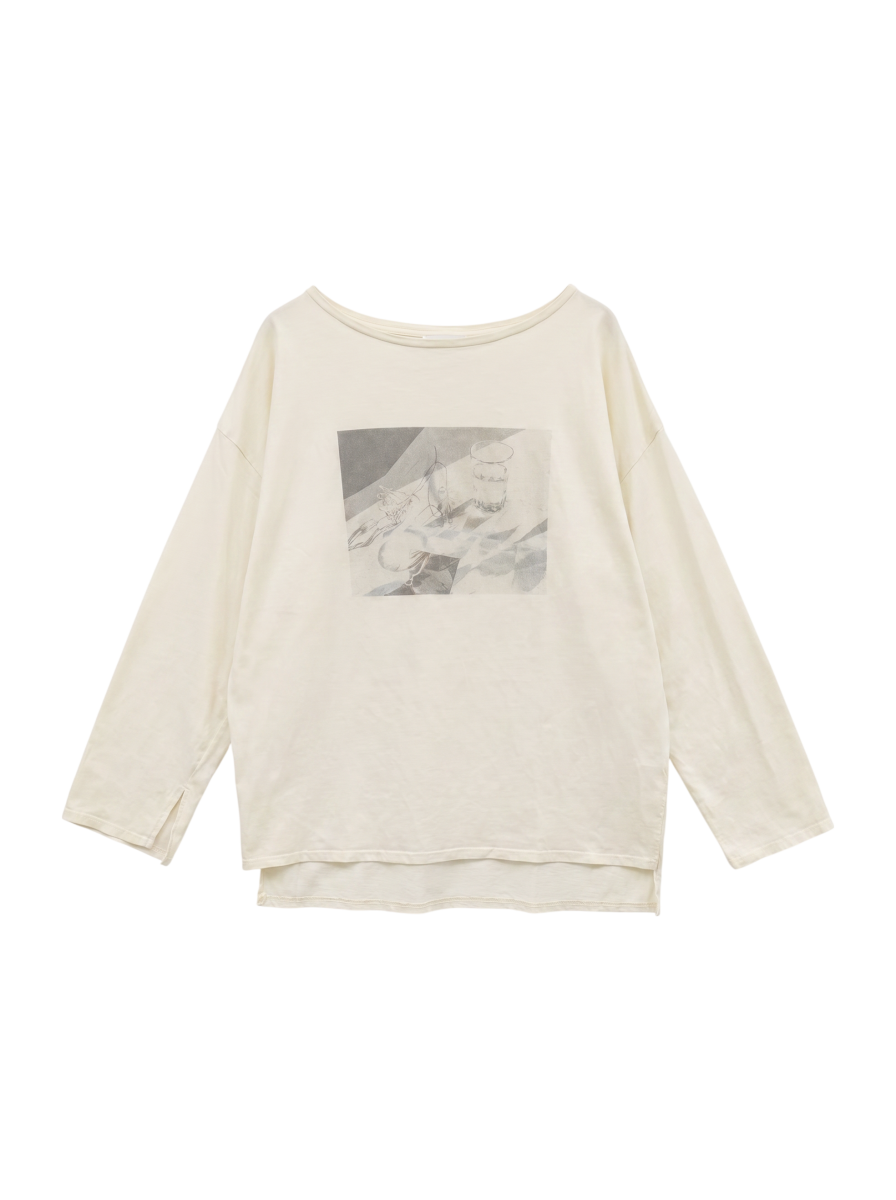 【WEB限定】スリットスリーブボートネックフォトTEE