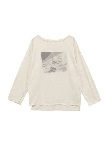 【WEB限定】スリットスリーブボートネックフォトTEE