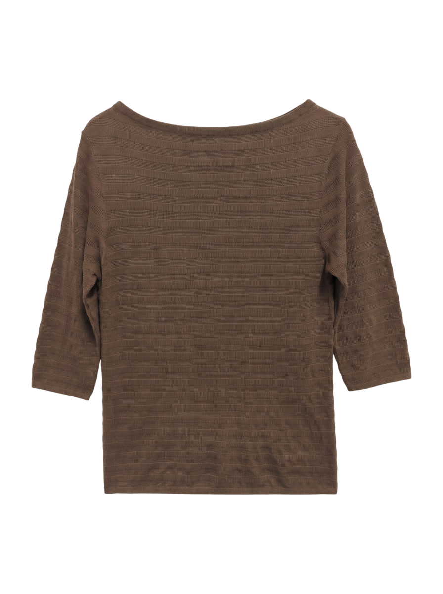 SHIPS:CTN BOAT NECK S/S POV