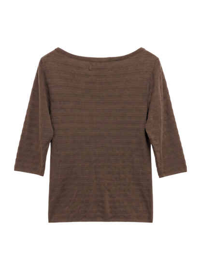 SHIPS:CTN BOAT NECK S/S POV