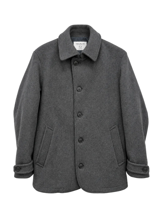 any:PURE MELTON SINGLE P-COAT