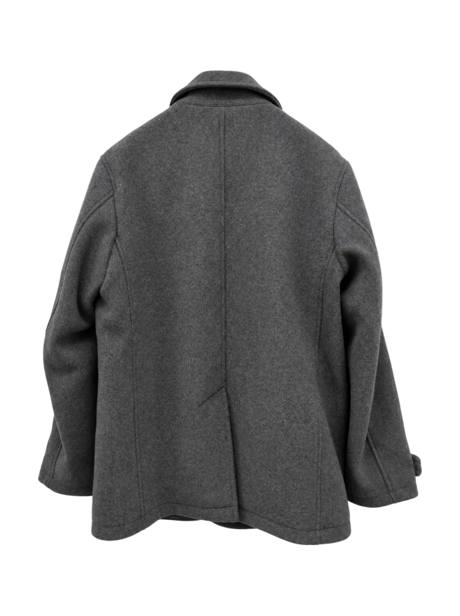 any:PURE MELTON SINGLE P-COAT