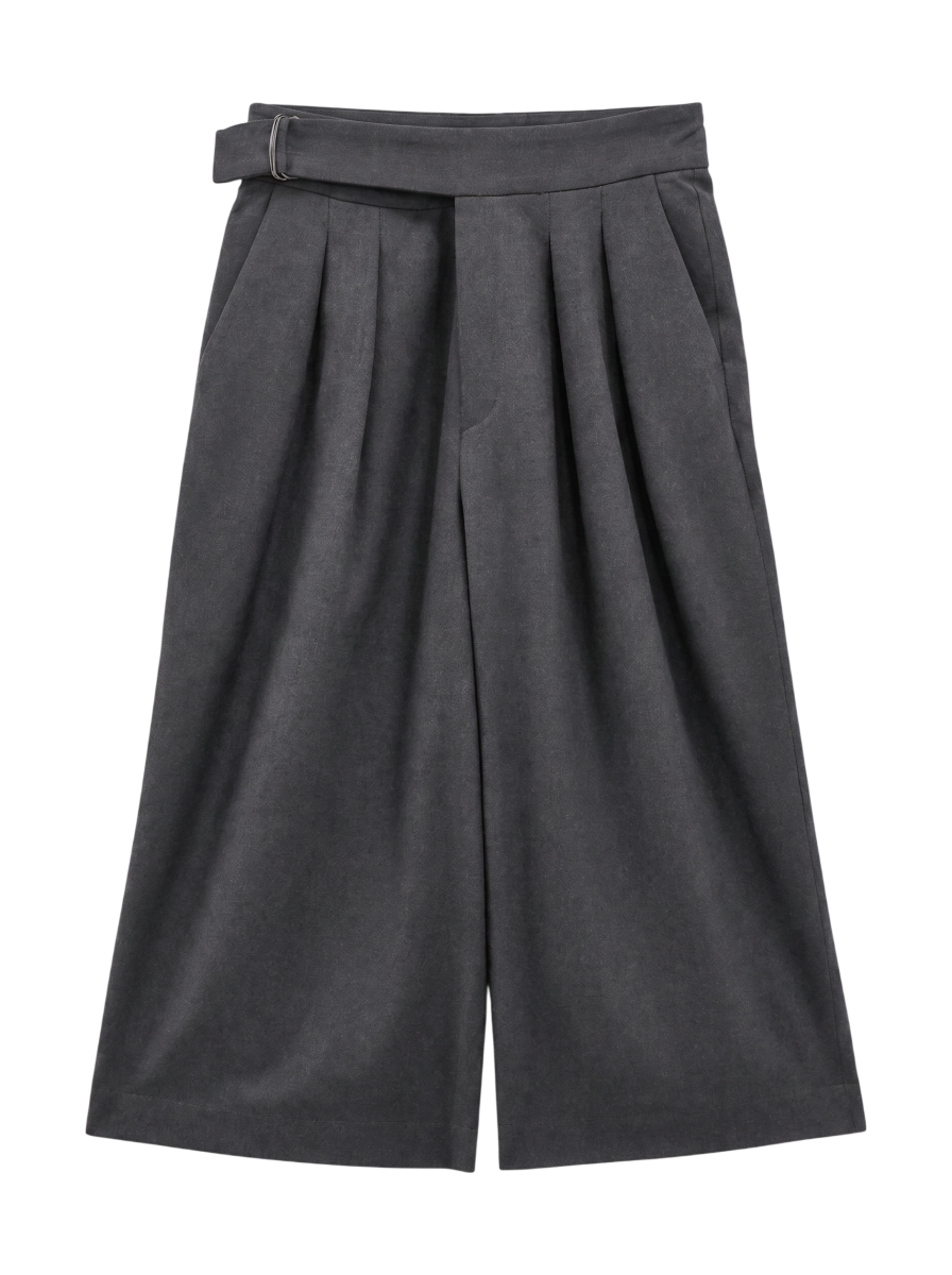 NL:WOOL GABA WIDE CULOTTES