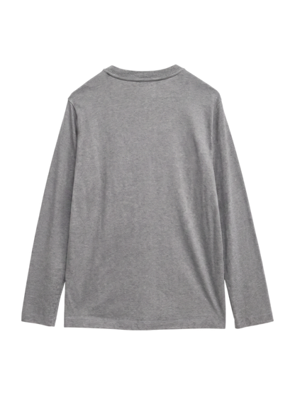 SHIPS: 抗菌・防臭 NANO-FINE(R) ハイゲージ クルーネック Tシャツ (ロンT)