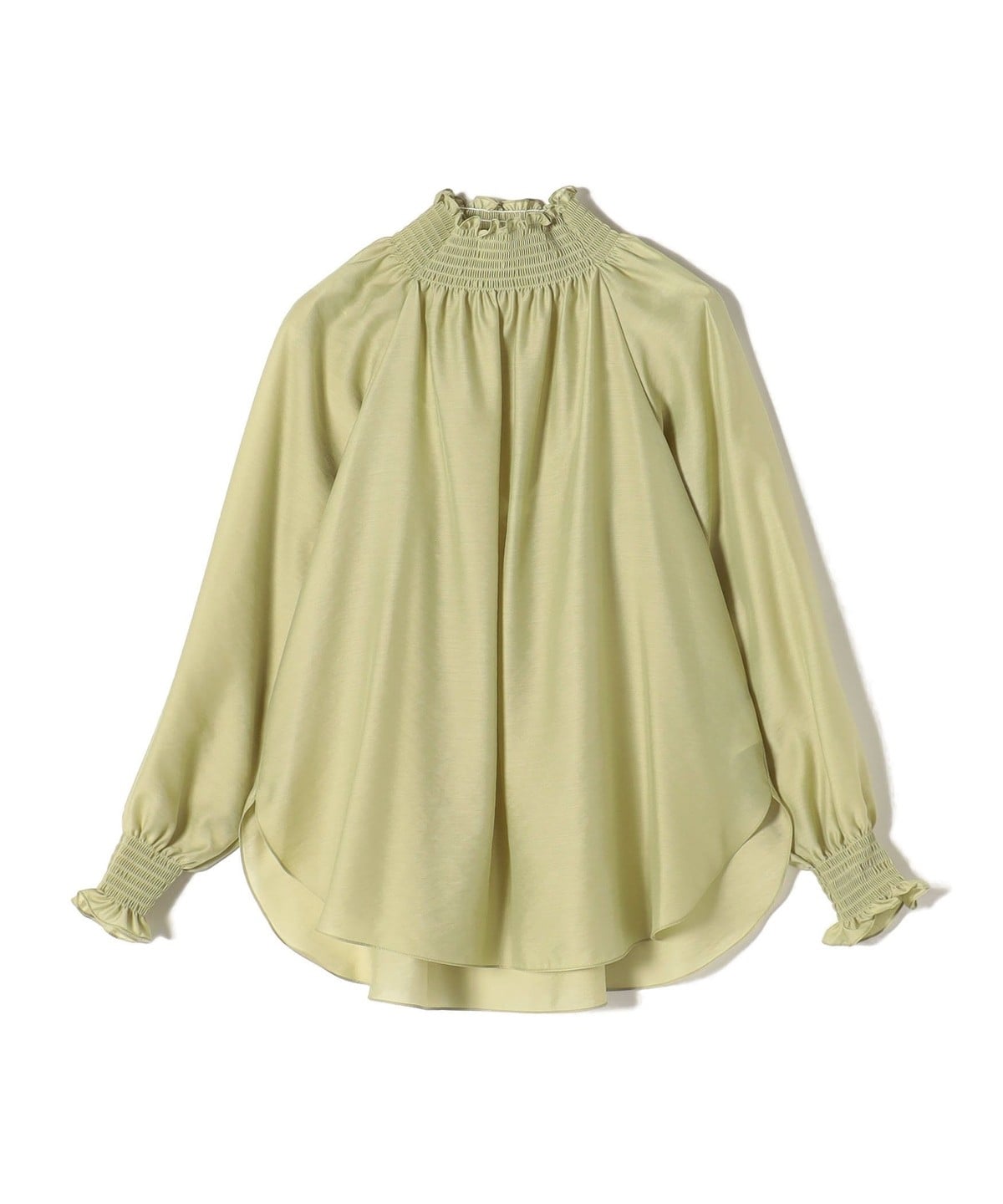 〈洗濯機可能〉シアーシャーリングブラウス