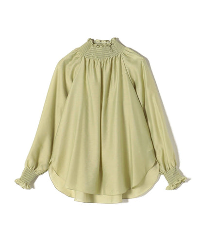 〈洗濯機可能〉シアーシャーリングブラウス