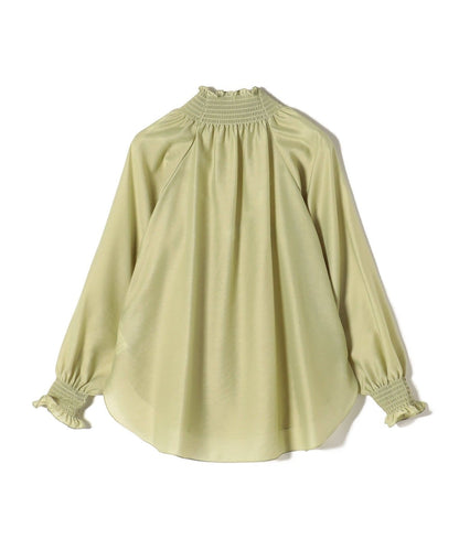 〈洗濯機可能〉シアーシャーリングブラウス