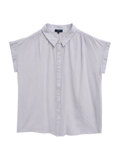 CTN/SLK GATHER BLOUSE