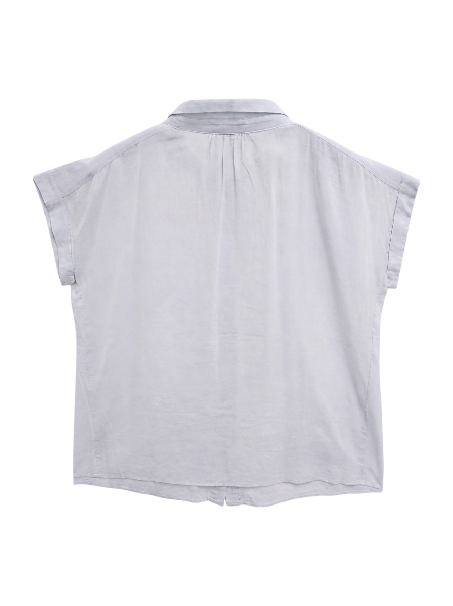 CTN/SLK GATHER BLOUSE