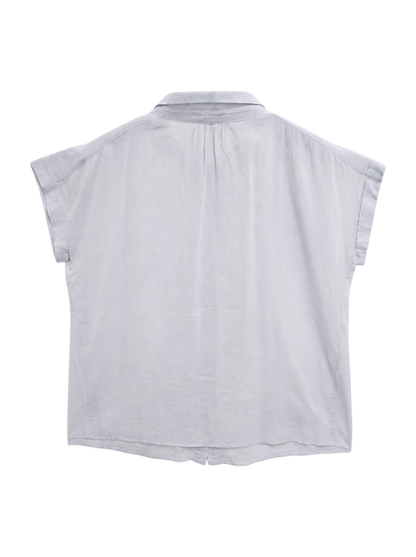 CTN/SLK GATHER BLOUSE