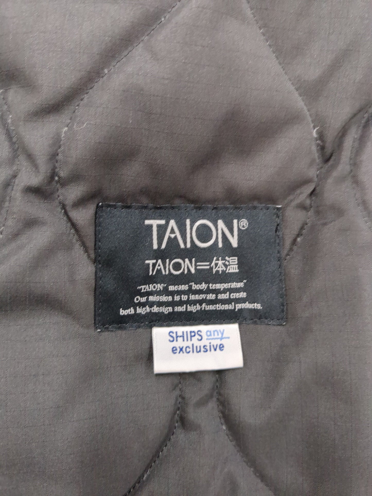 【SHIPS any別注】TAION: 〈手洗い可能〉ダウン キルティング ミリタリー ブルゾン