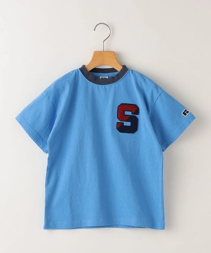 【SHIPS KIDS別注】RUSSELL ATHLETIC:100〜160cm / ロゴ TEE