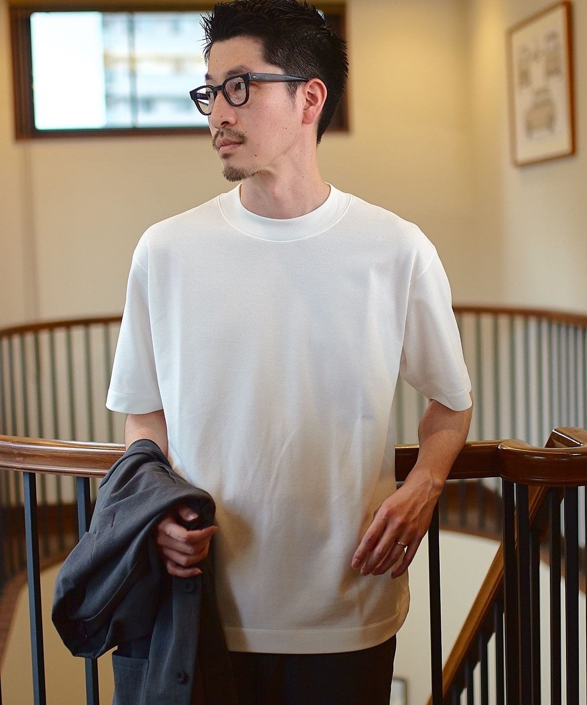 SHIPS: カノコ コンフォート ネック Tシャツ