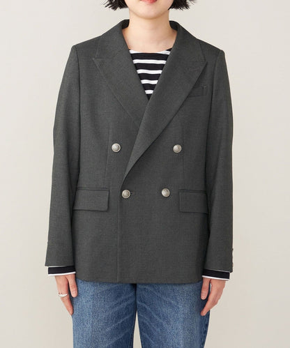 quaranciel:〈洗濯機可能〉ハンサム ダブルブレスト ブレザー ジャケット（セットアップ対応）