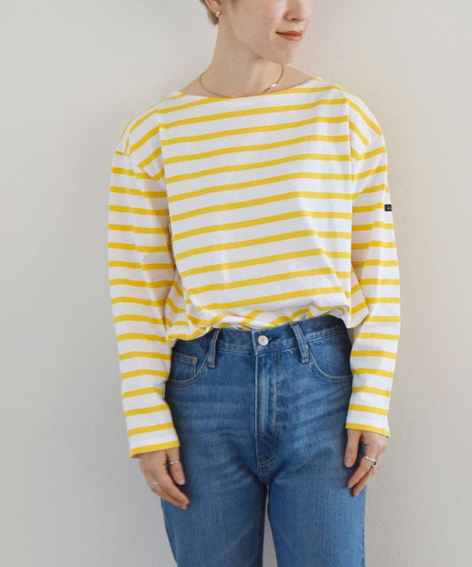 【SHIPS any別注】Le minor: ボーダー ロングスリーブ カットソー