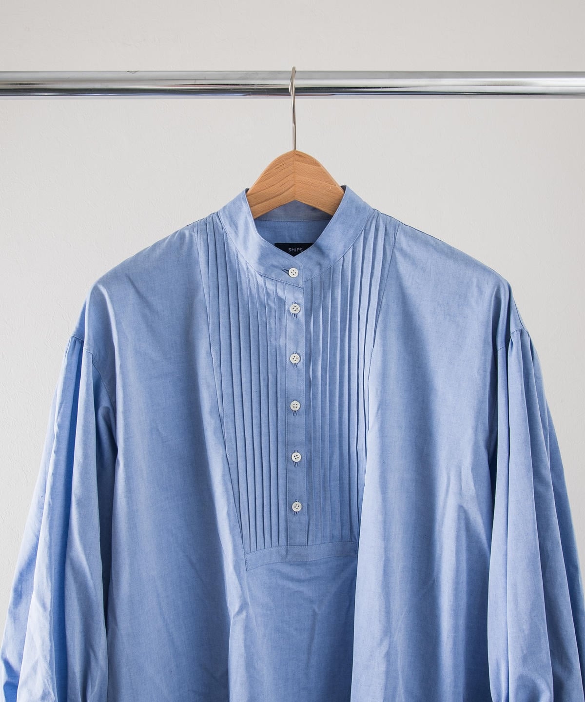 SHOP PRESSピンタックボリュームブラウス