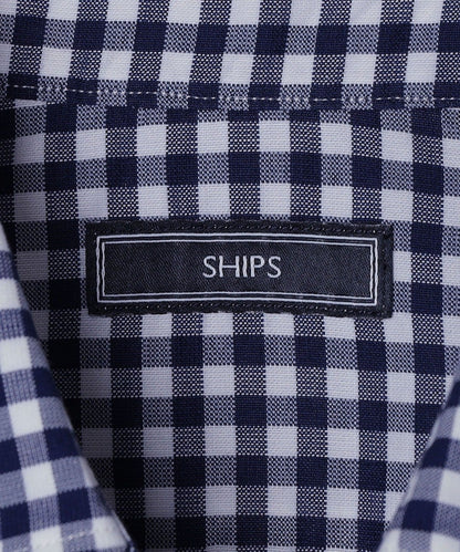 SHIPS:ウォッシュド ギンガムチェック シャツ