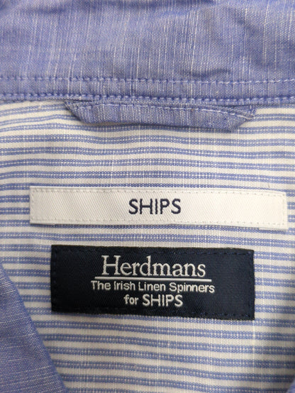 SHIPS: Herdmans(ハードマン) リネン/コットン 7スリーブ シャツ